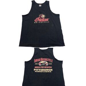 Indian Motorcycle Double Sided Muscle Tank Tee Shirt Men's 2XL